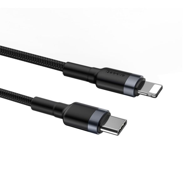 Baseus Cafule Cable Type-C to iP PD 18W 1m Gray+Black distributor
