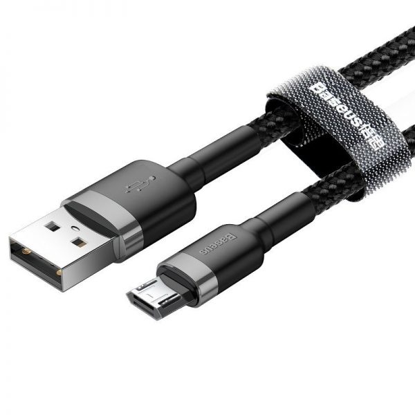 Baseus Cafule Micro USB cable 2.4A 1m (Gray + Black) cena