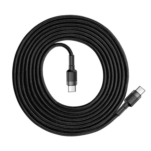 Baseus Cafule PD2.0 60W flash charging USB For Type-C cable (20V 3A) 2m Gray+Black cena