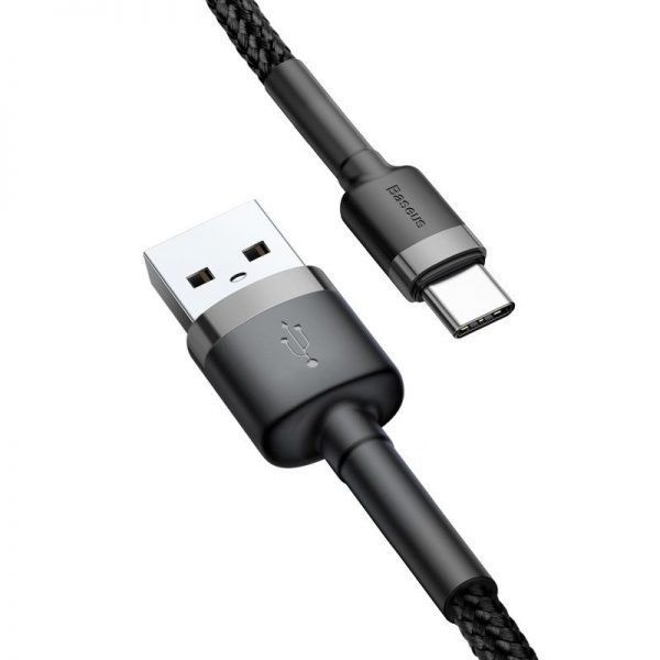Baseus Cafule cable USB-C 2A 2m (Gray+Black) distributor