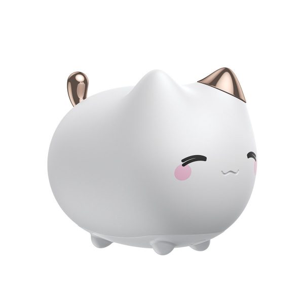Baseus Cute series kitty silicone night light White