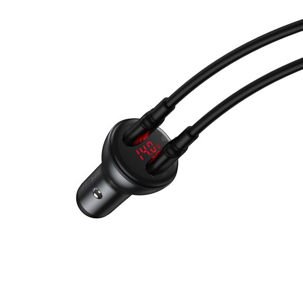 Baseus Digital Display Dual QC3.0 45W 5A (gray) distributor