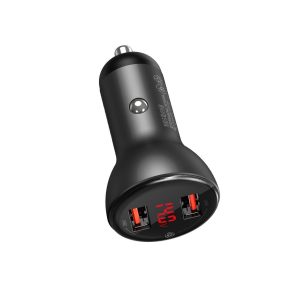 Baseus Digital Display Dual QC3.0 45W 5A (gray)