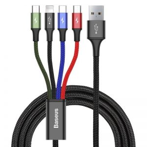 Baseus Fast USB cable 4in1 USB-C / Lightning / 2x Micro 3