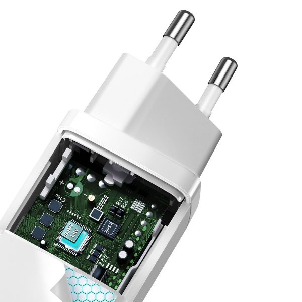 Baseus GaN2 Lite Quick Travel Charger USB+C 65W EU (white) cena