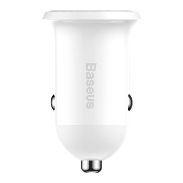 Baseus Grain Pro Car Charger 2x USB 4.8A (white) distributor
