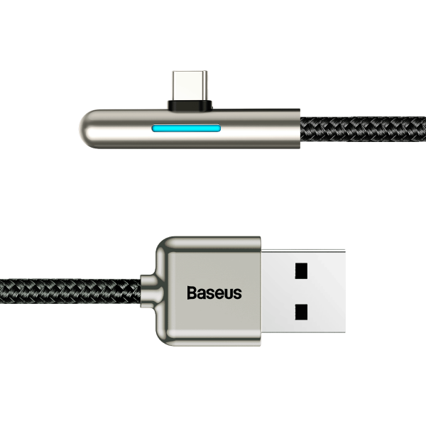 Baseus Iridescent Lamp HW flash charge Mobile Game USB For Type-C 40W 2m Black navod
