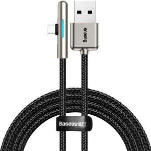 Baseus Iridescent Lamp HW flash charge Mobile Game USB For Type-C 40W 2m Black