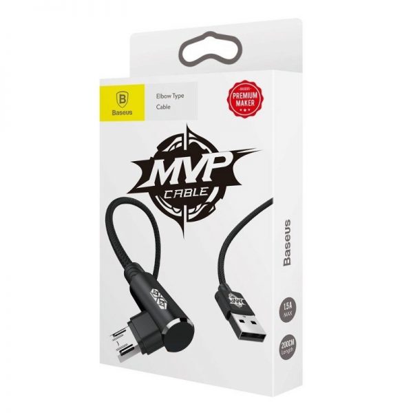 Baseus MVP Elbow Cable USB to micro USB 2A 1m - Black navod