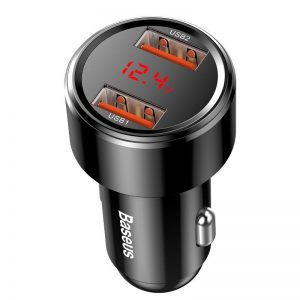 Baseus Magic Car Charger 2x USB QC 3.0 45W (Black)