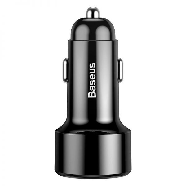 Baseus Magic Car Charger USB + USB-C QC 4.0  PD 45W (Black) distributor