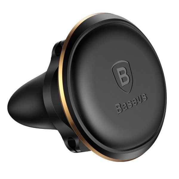 Baseus Magnetic Air Vent Car Mount Holder with cable clip Gold cena