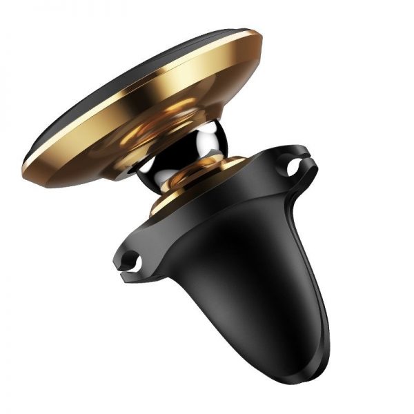 Baseus Magnetic Air Vent Car Mount Holder with cable clip Gold navod