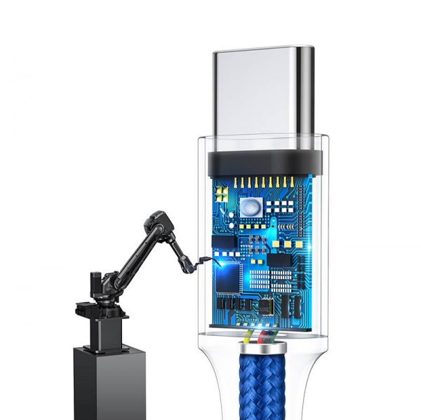 Baseus Rapid Series 3-in-1 cable USB-C For M+L+T  1.2m Blue distributor