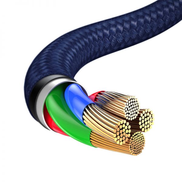Baseus Rapid Series 3-in-1 cable USB-C For M+L+T  1.2m Blue sk