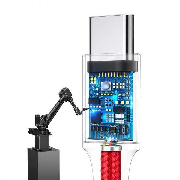 Baseus Rapid Series 3-in-1 cable USB-C For M+L+T  1.2m ( Red ) distributor