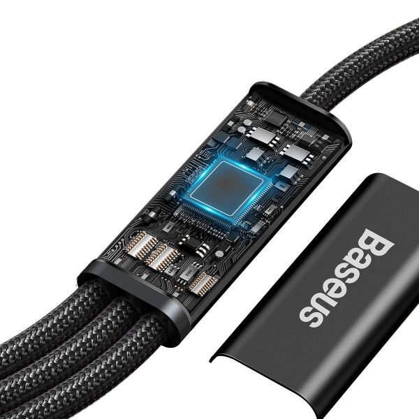 Baseus Rapid Series 3-in-1 cable USB-C For M+L+T 20W 1.5m Black sk