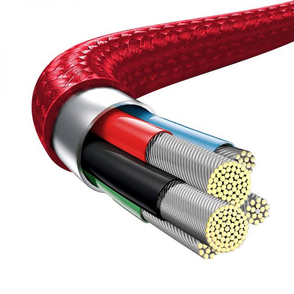Baseus Rapid Series 3-in-1 cable USB-C For M+L+T 20W 1.5m (red) distributor