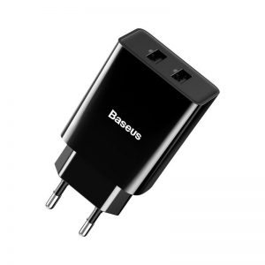 Baseus Speed Mini Dual U Charger 10.5W (EU) Black
