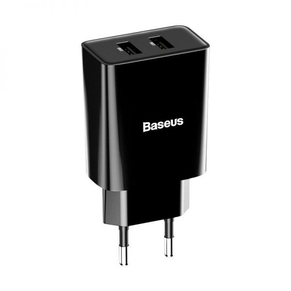 Baseus Speed Mini Dual U Charger 10.5W (EU) Black sk