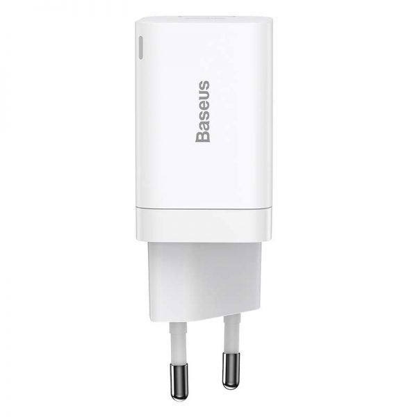 Baseus Super Si Pro Quick Charger USB + USB-C 30W (white) cena