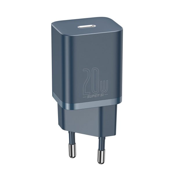 Baseus Super Si Quick Charger 1C 20W with USB-C cable for Lightning 1m (blue) cena