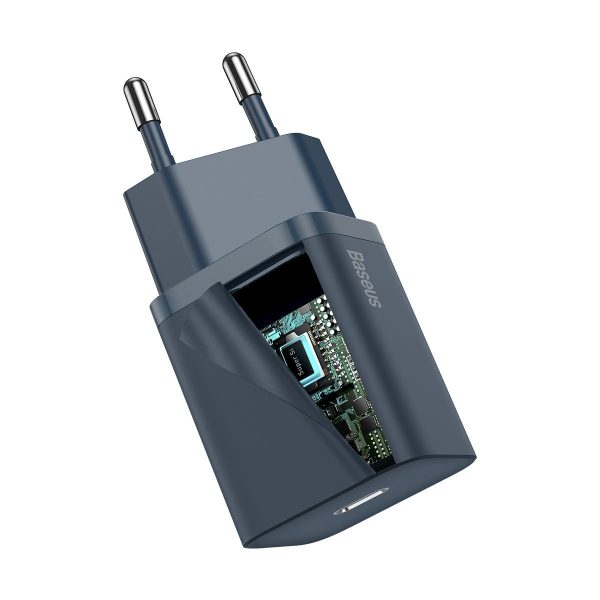 Baseus Super Si Quick Charger 1C 20W with USB-C cable for Lightning 1m (blue) sk