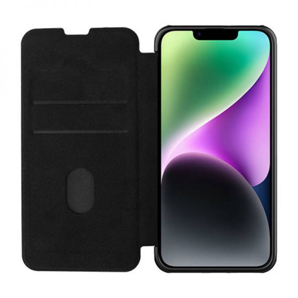 Nillkin Qin Pro Leather Case for iPhone 14 Plus (Black) cena