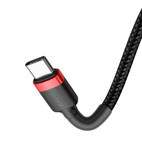 USB-C PD Baseus Cable Cafule PD 2.0 QC 3.0 60W 1m (black and red) sk
