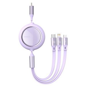 USB-C cable 3in1 Baseus Bright Mirror to micro USB / USB-C / Lightning